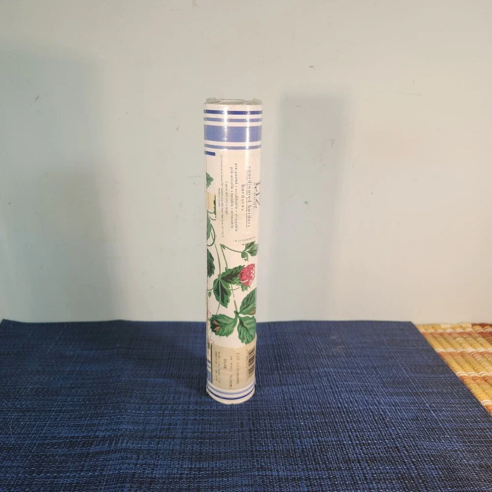 liz claiborne Blue Berry Vintage Border Wall Paper